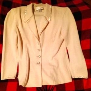 Gorgeous Ivory St. John Collection Woman's Blazer